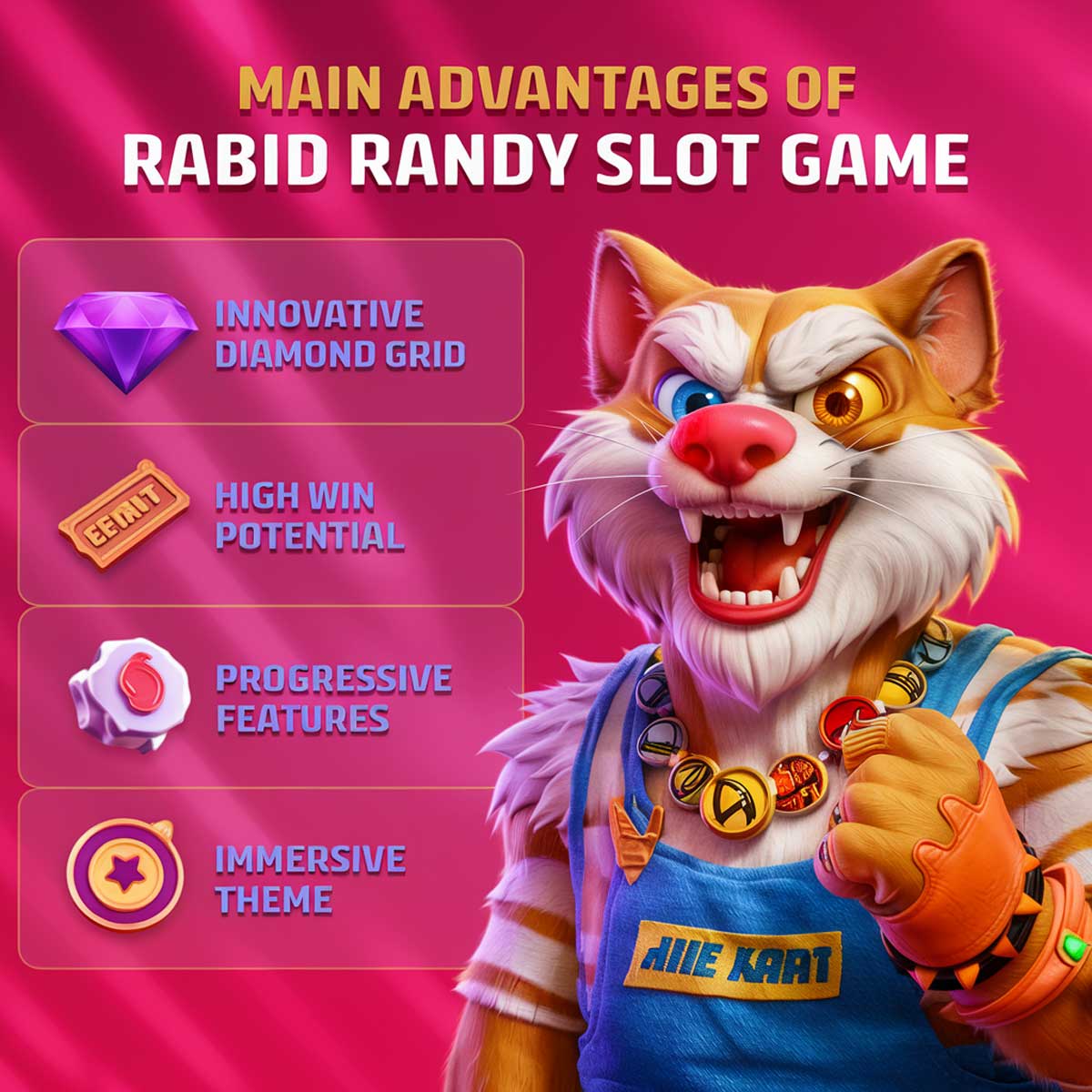 Rabid Randy slot machine game